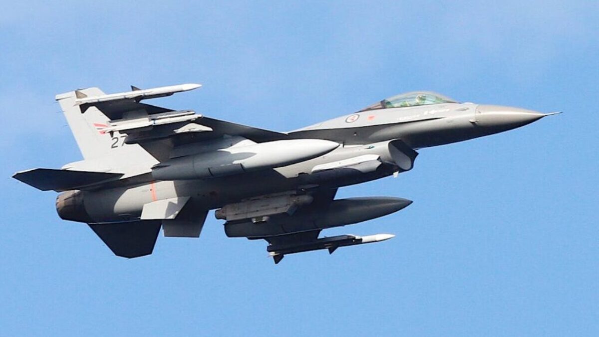 Grey Fighter Jet Flying