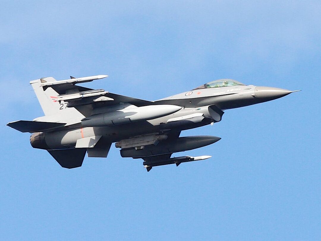 Grey Fighter Jet Flying