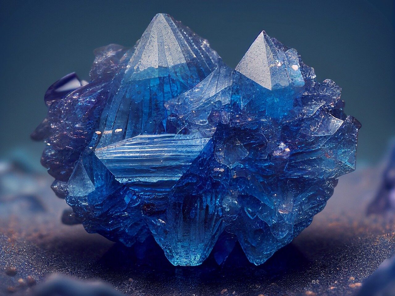 blue, nature, crystal