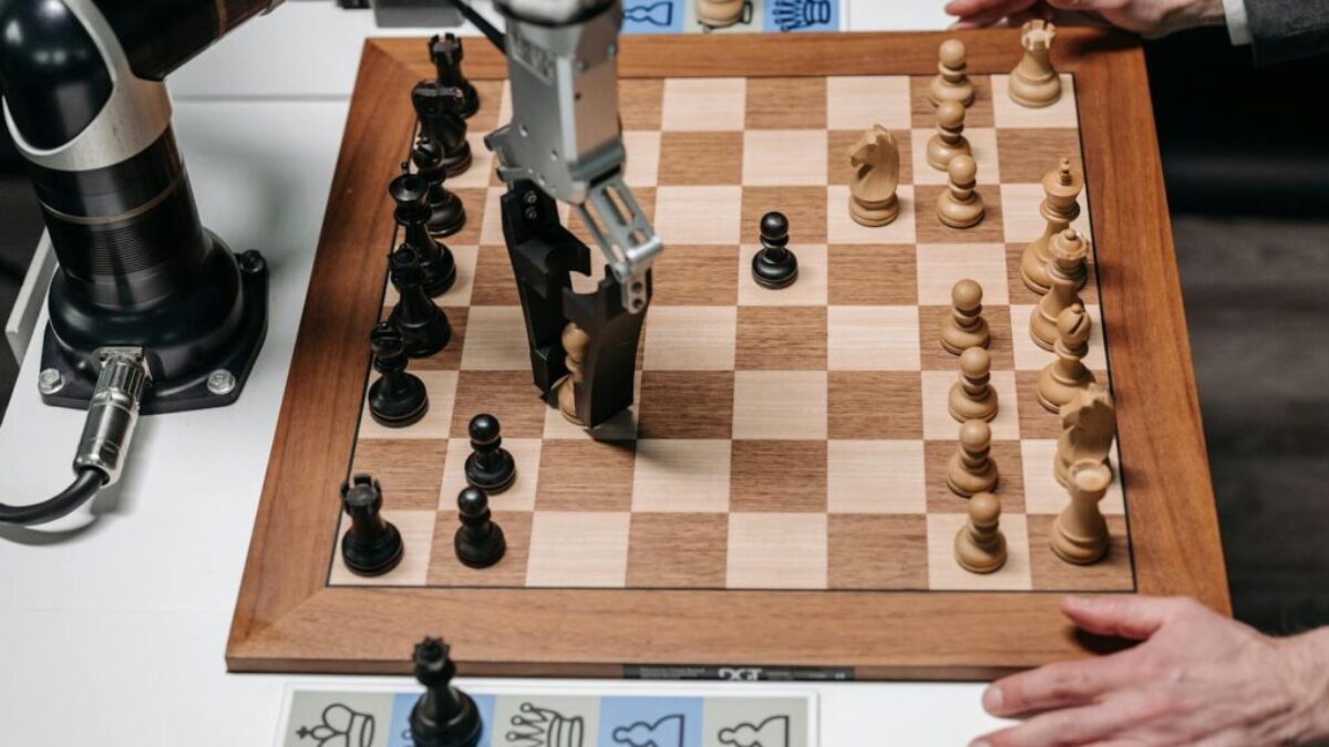 Robot Picking a Chess Piece