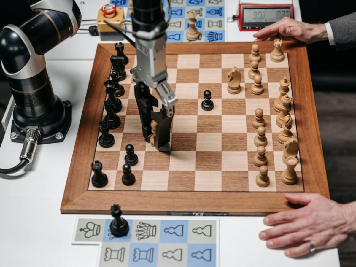 Robot Picking a Chess Piece