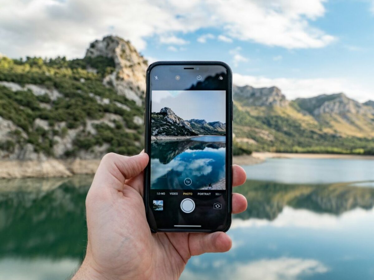 person holding phone