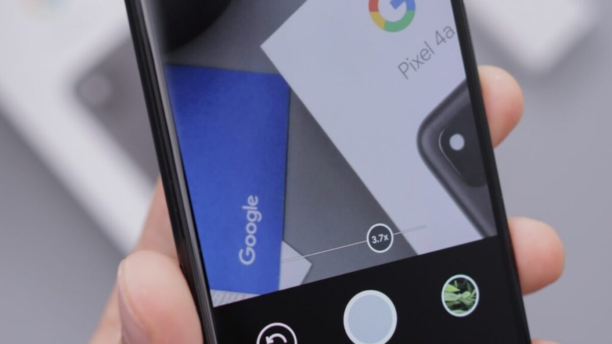 black and white smartphone displaying google search