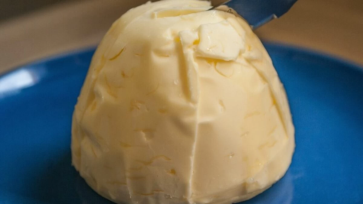 butter, fat, knife