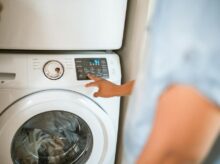 Person Using Washing Machine