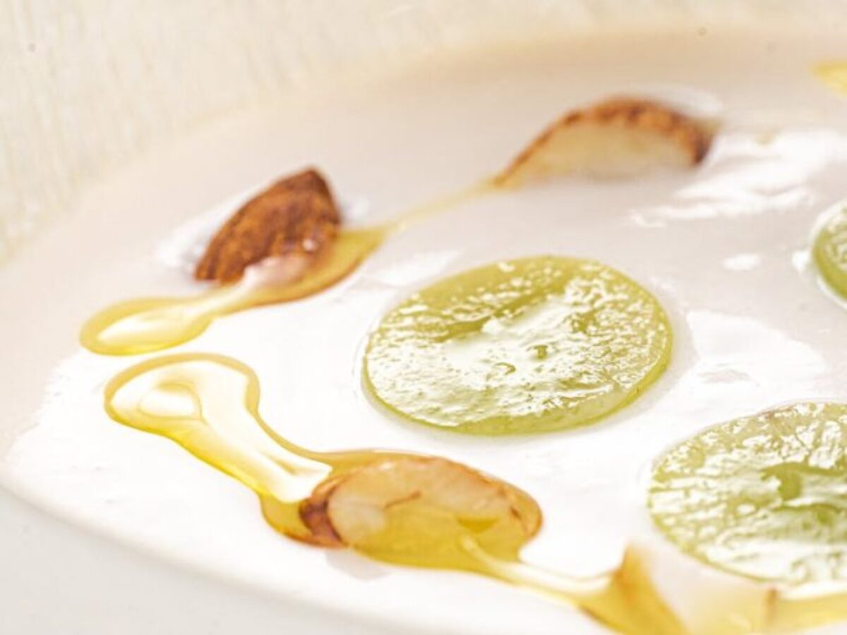 Fruit Pieces and Honey in Bowl of Yogurt