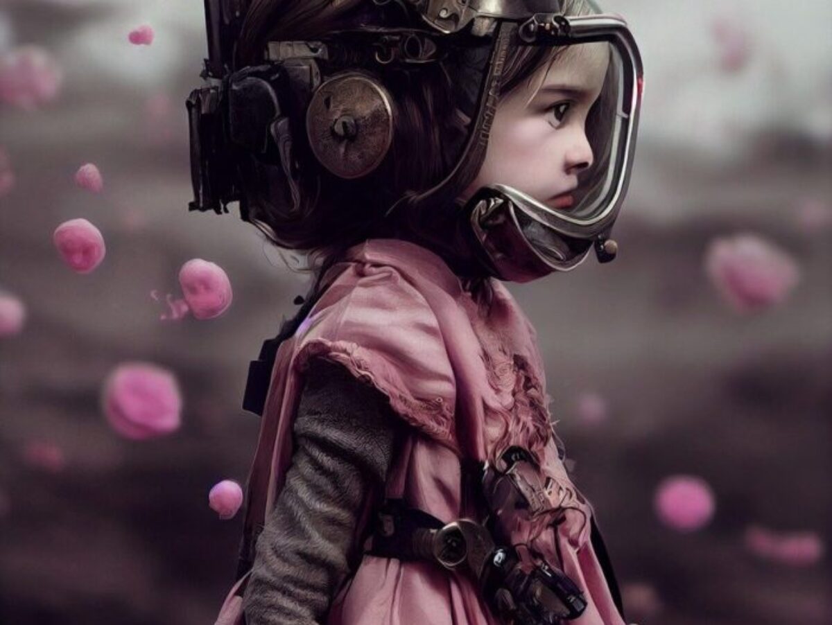 little girl, dystopia, post war