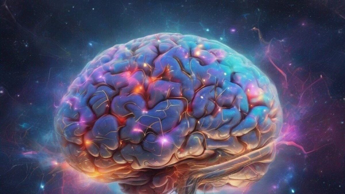 ai generated, brain, colourful