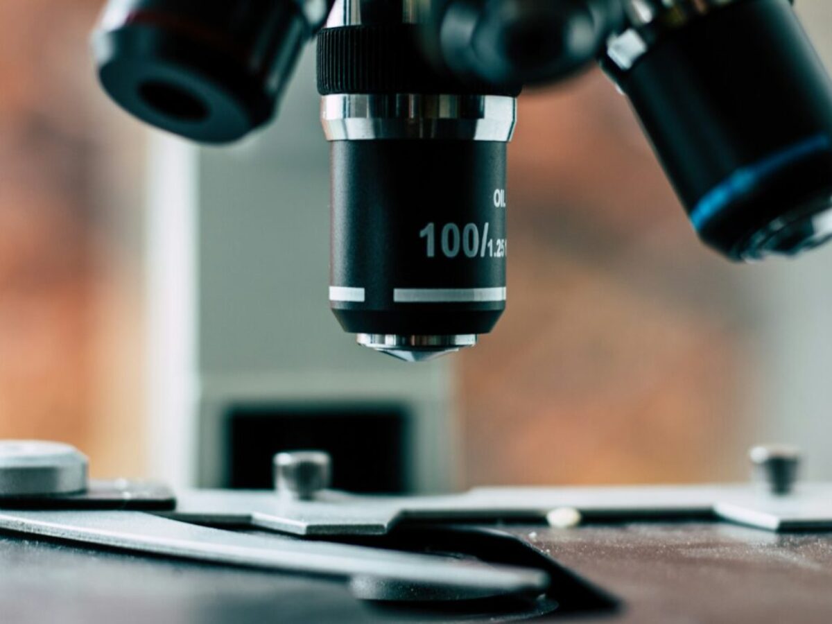 black microscope