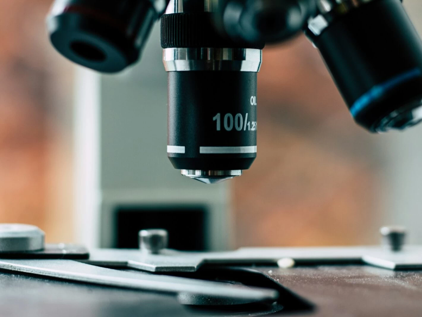 black microscope
