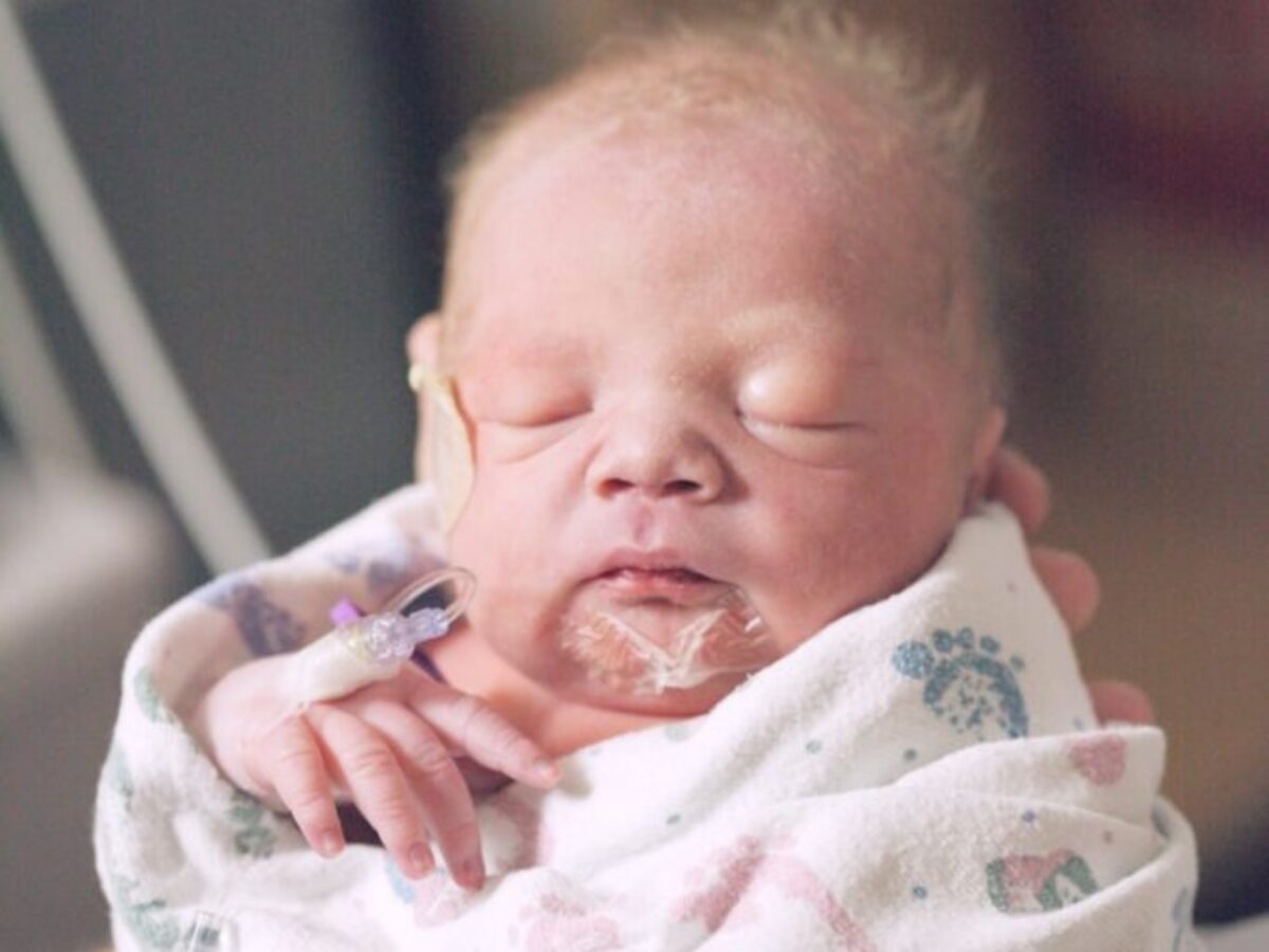 person holding baby