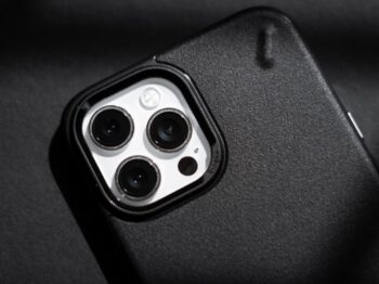 black and silver electronic device