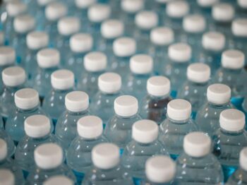 white plastic bottle lot