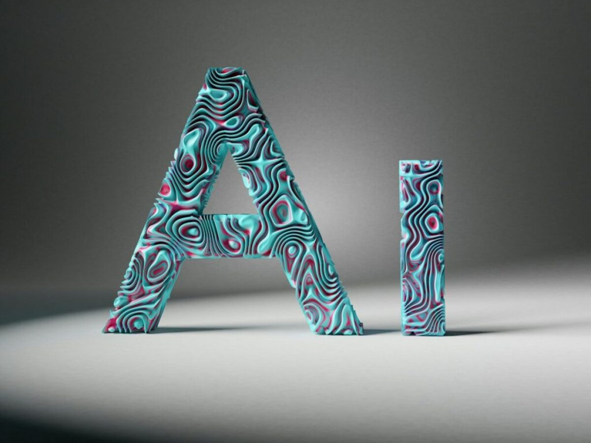the letters are made up of different shapes