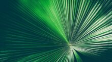 a green and white abstract background with lines