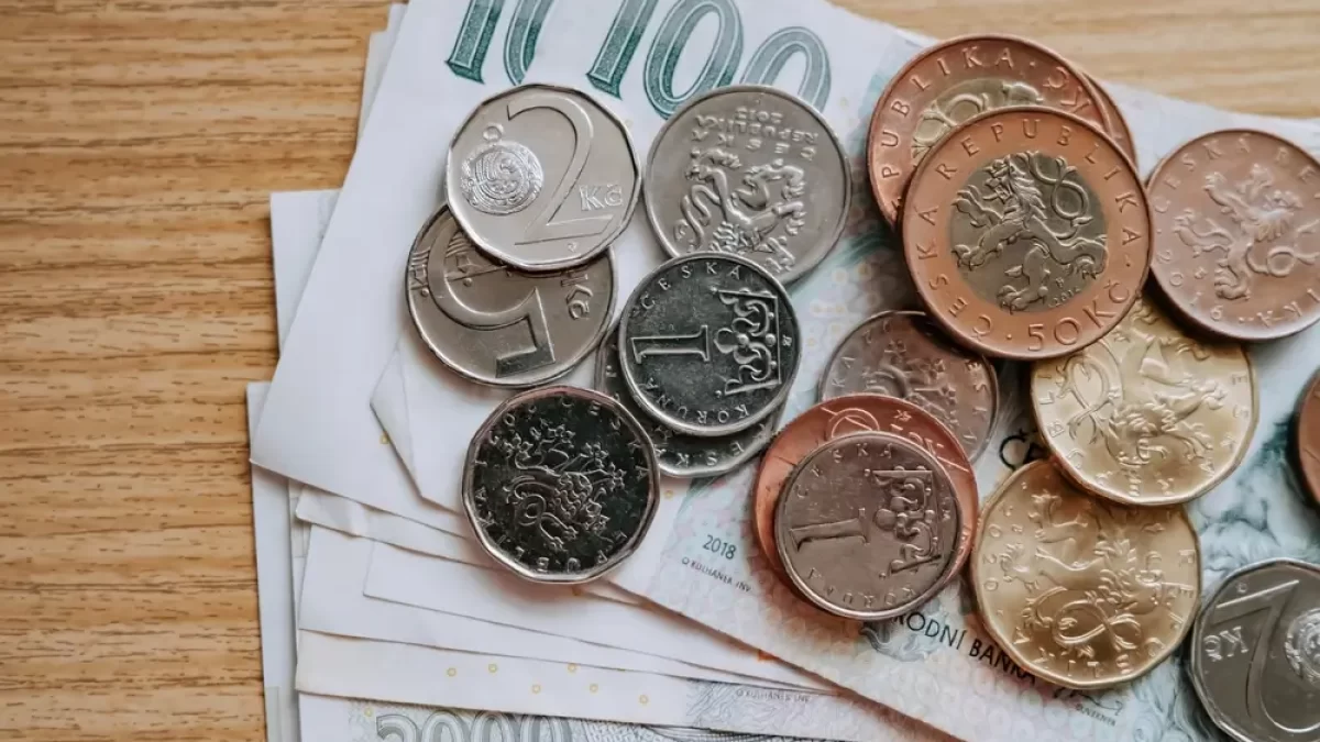 České bankovky a mince