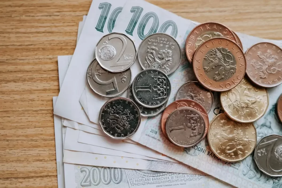 České bankovky a mince