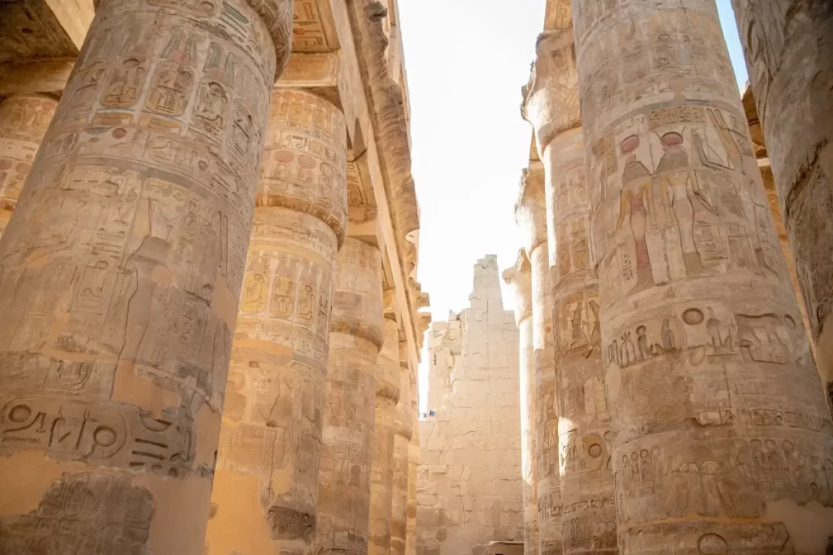 egyptské reliéfy na pyramidách