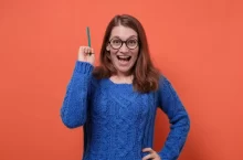 Žena s tužkou