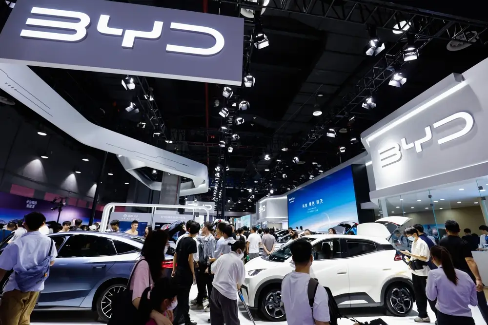 - Techsvět Automobilka BYD na výstavě.