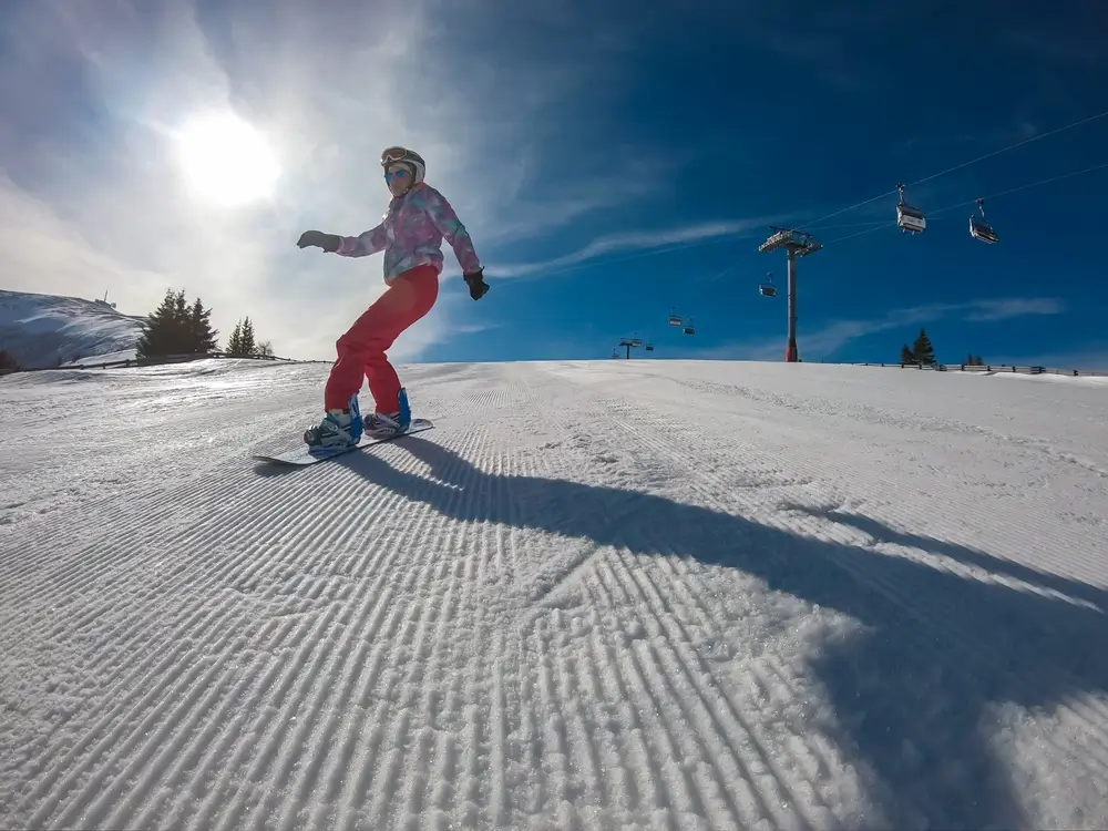 shutterstock_2502948779 - Techsvět Člověk na snowboardu