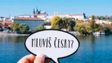 Nápis "Mluvíš česky?"