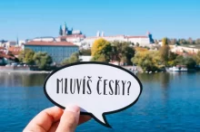 Nápis "Mluvíš česky?"