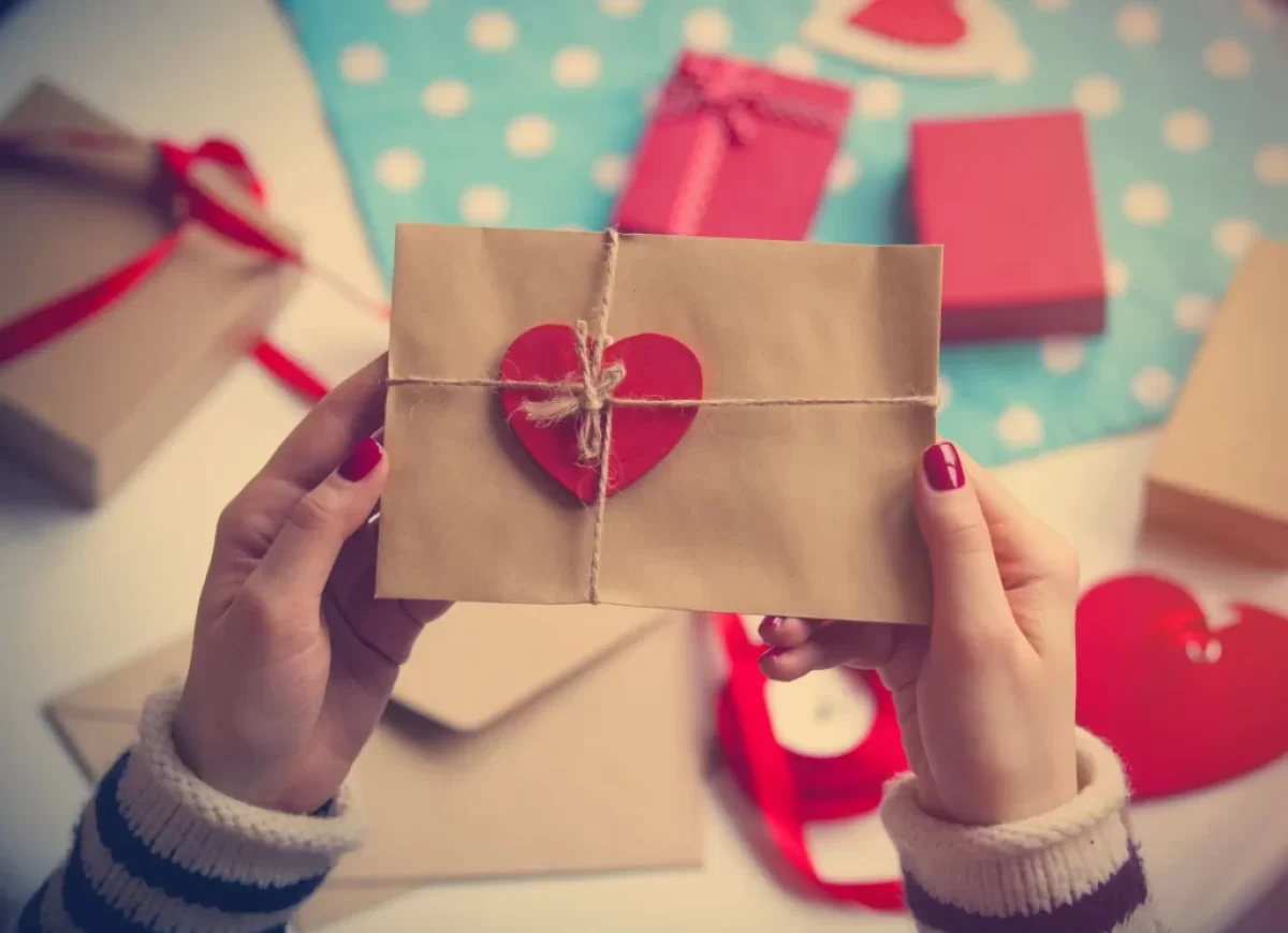 obálka s vánočním motivem