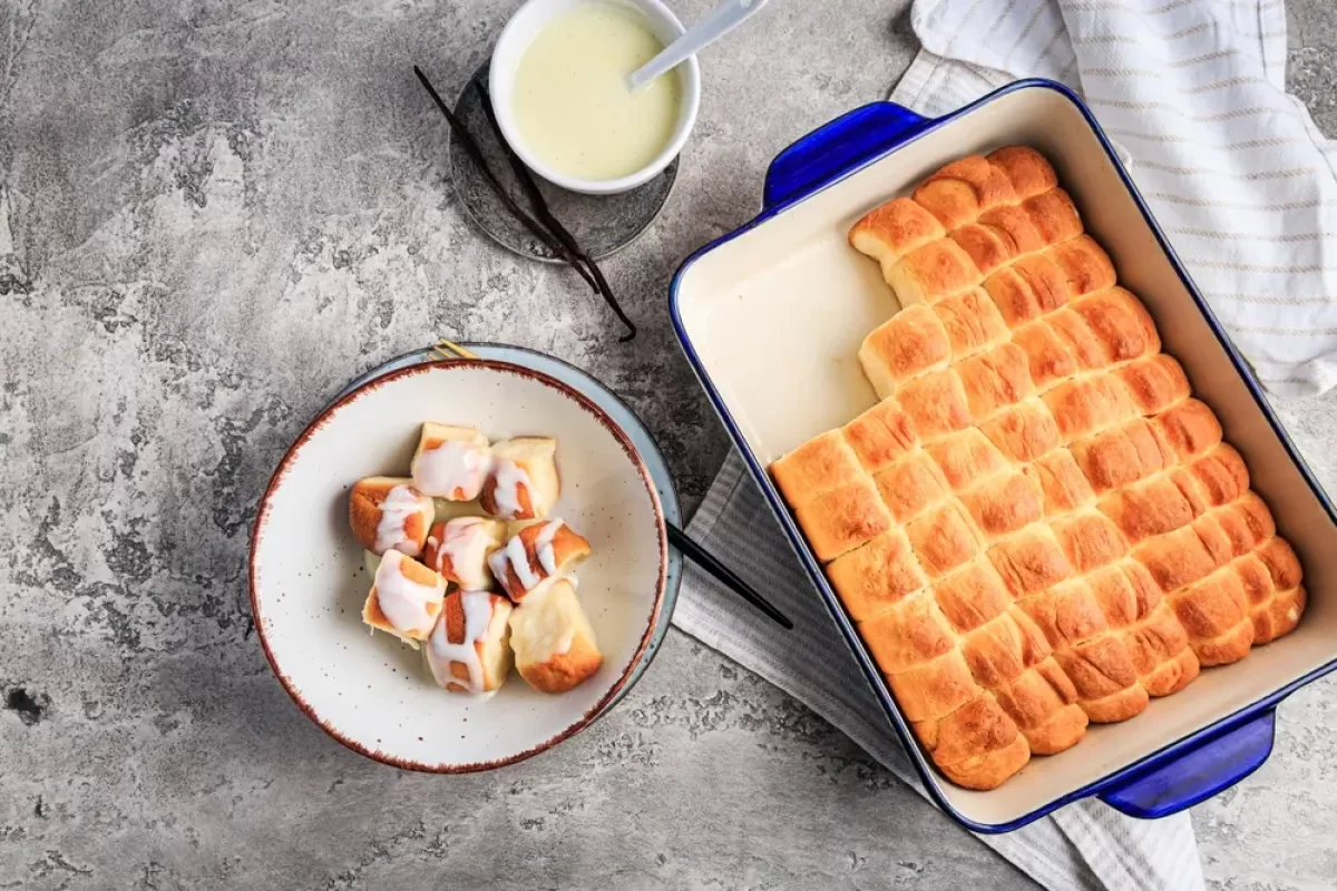 pekáč buchtiček s krémem