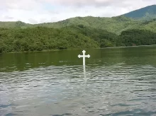 Zatopený kostel v Potosí