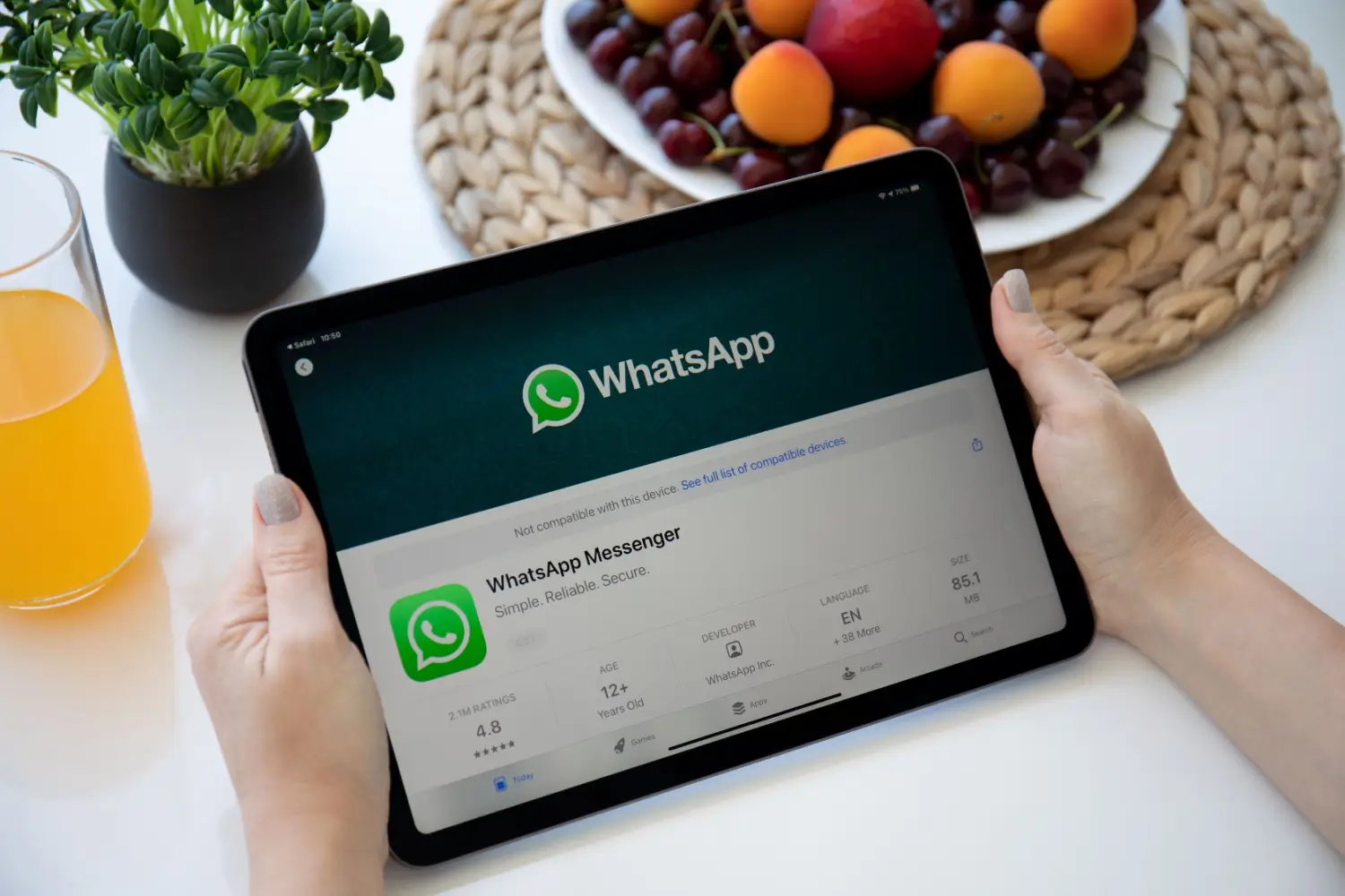 Whatsapp na tabletu