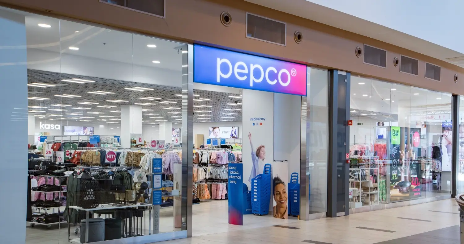 Obchod Pepco výloha