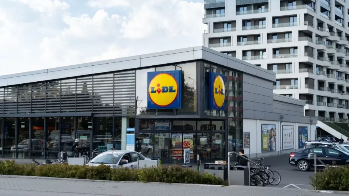 pohled na prodejnu Lidl