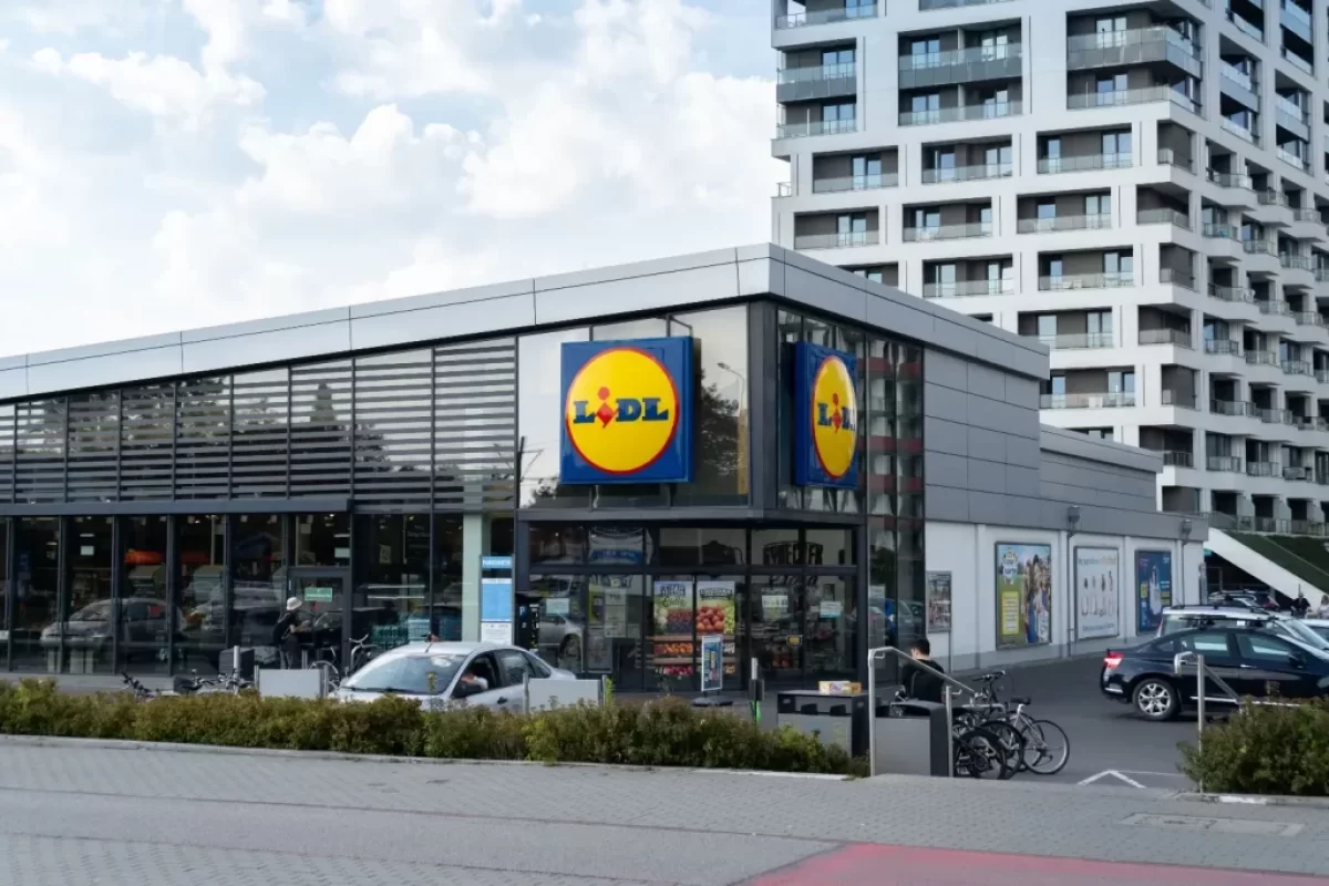 pohled na prodejnu Lidl
