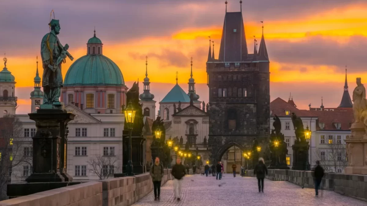 pohled na Karlův most