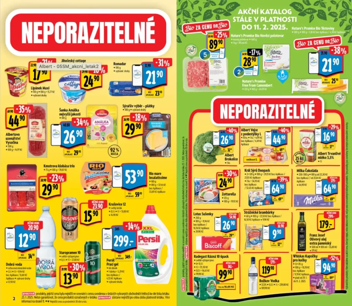 Leták supermarketu Albert