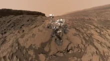 Selfie vozítka Curiosity na Marsu