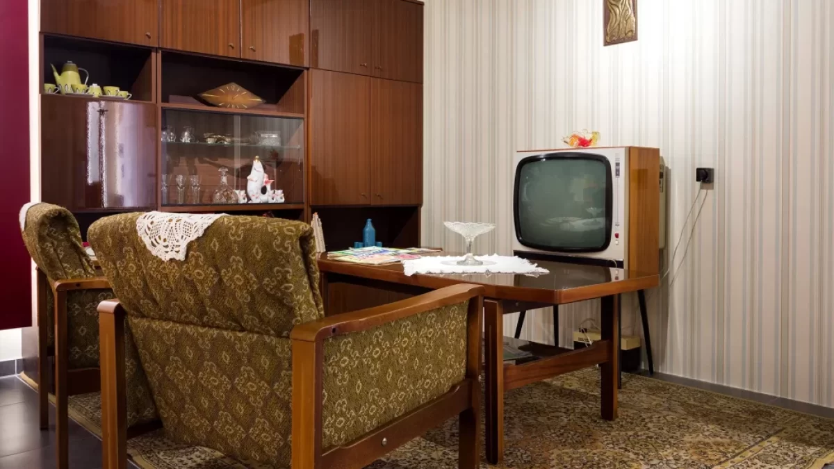 retro obývací pokoj