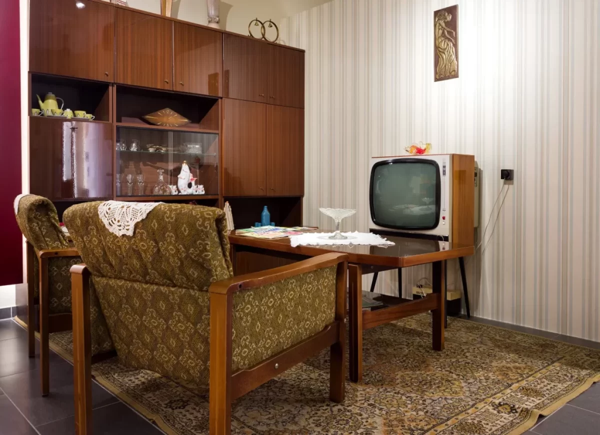 retro obývací pokoj
