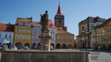 Kašna na Valdštejnově náměstí v Jičíně