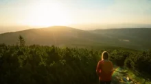 pohled na Krkonoše