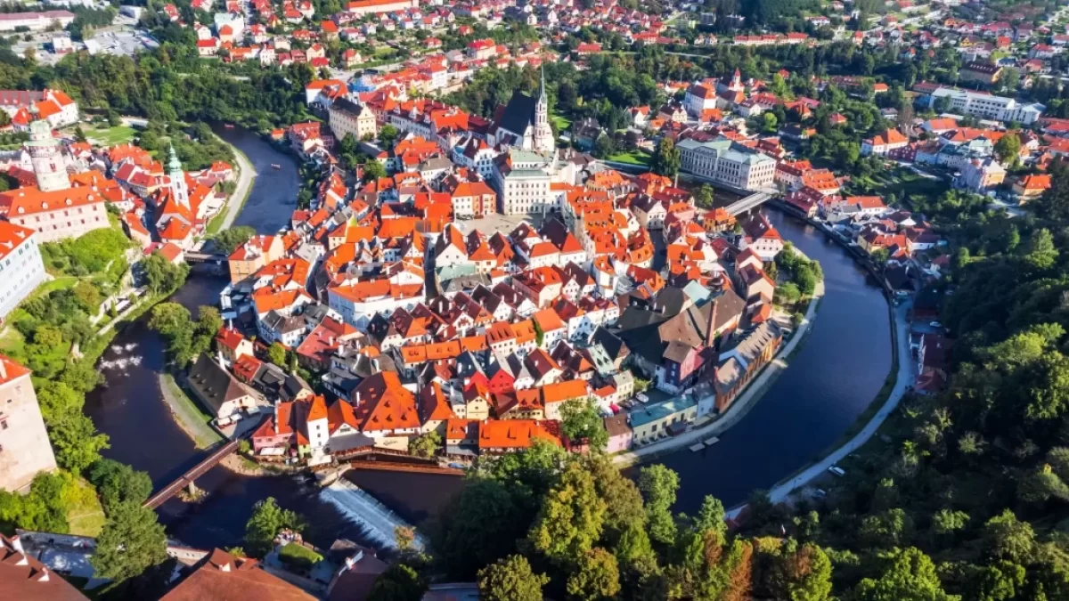 Pohled na Český Krumlov