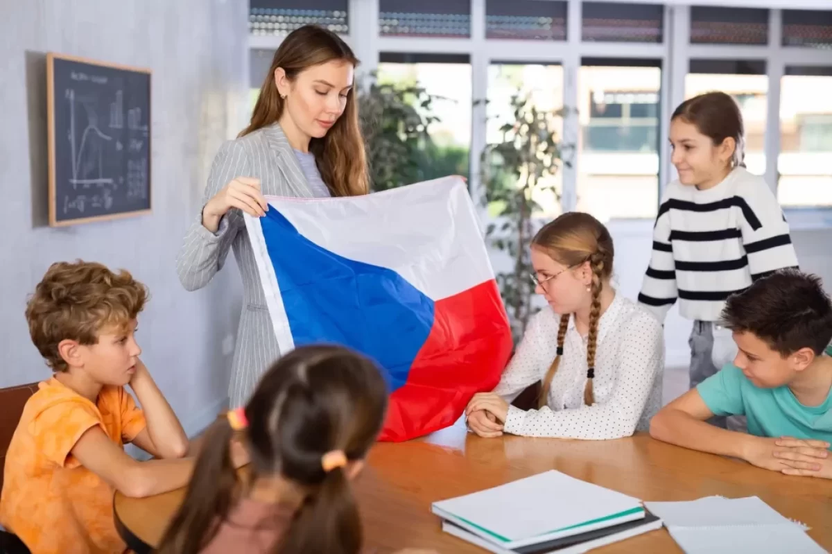 Hodina češtiny ve škole
