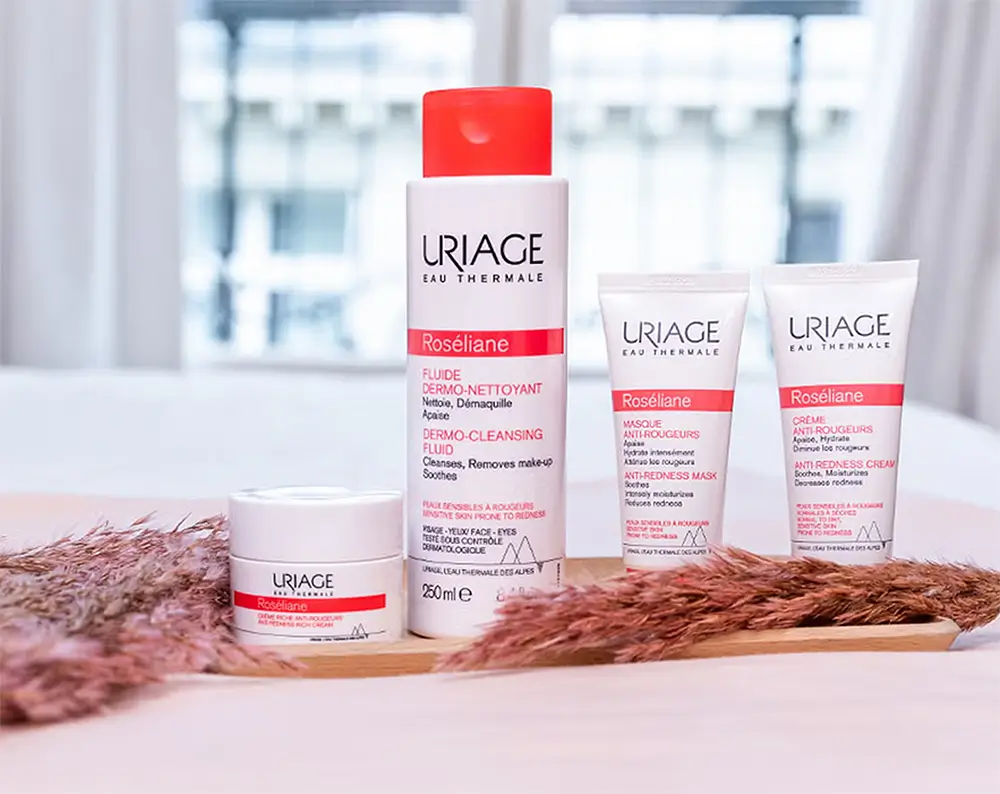 Produktová řada Uriage Roséliane je určena pro citlivou pleť se sklonem k zčervenání. - Techsvět Produktová řada Uriage Roséliane