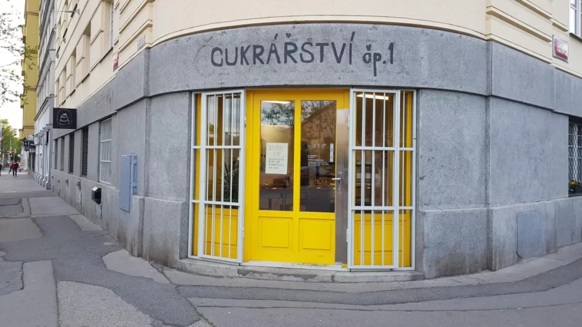 Pohled na podnik Cukrářství čp. 1
