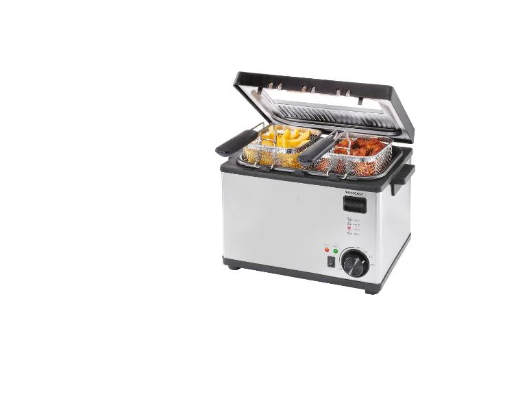 friteza2 - Techsvět Fritéza se dvěma malými fritovacími koši