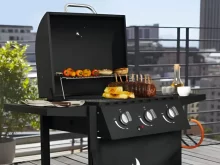 GRILLMEISTER Plynový gril se 3 hořáky