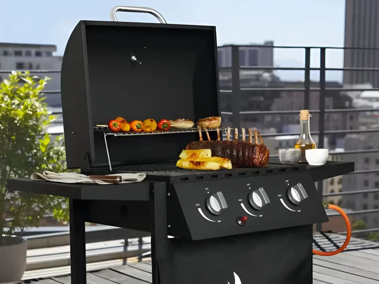GRILLMEISTER Plynový gril se 3 hořáky