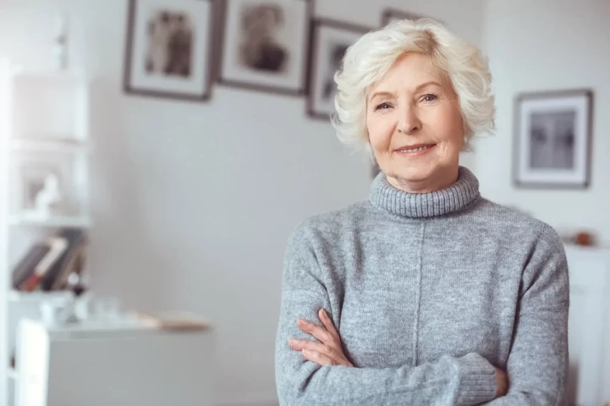 spokojená seniorka