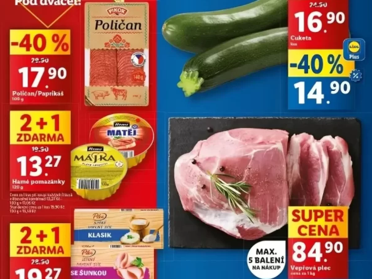 akční leták lidlu